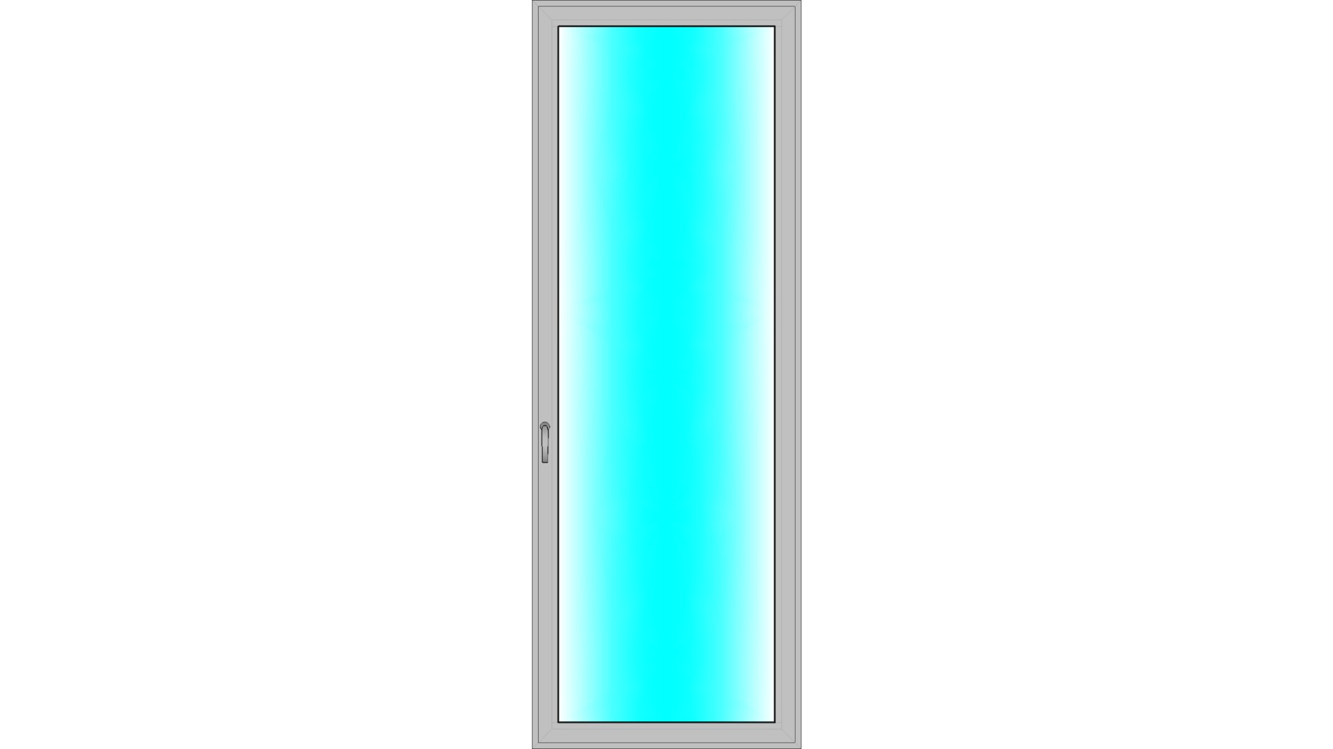 Балконная алюминиевая дверь БД72.71.10.22RAL(2150)