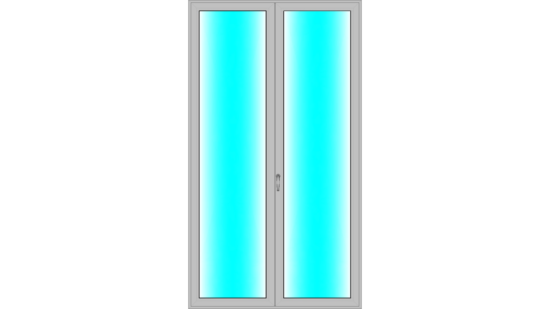 Балконная алюминиевая дверь БД72.72.20.22(2500)