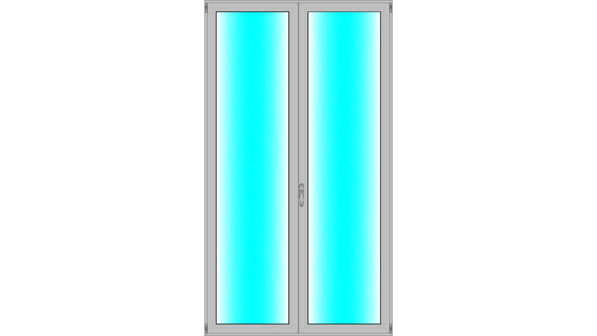 Балконная алюминиевая дверь БД62.72.20.11 (2500)